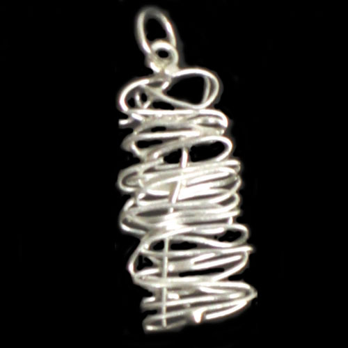 Imagen colgantes plata diseño pequeños